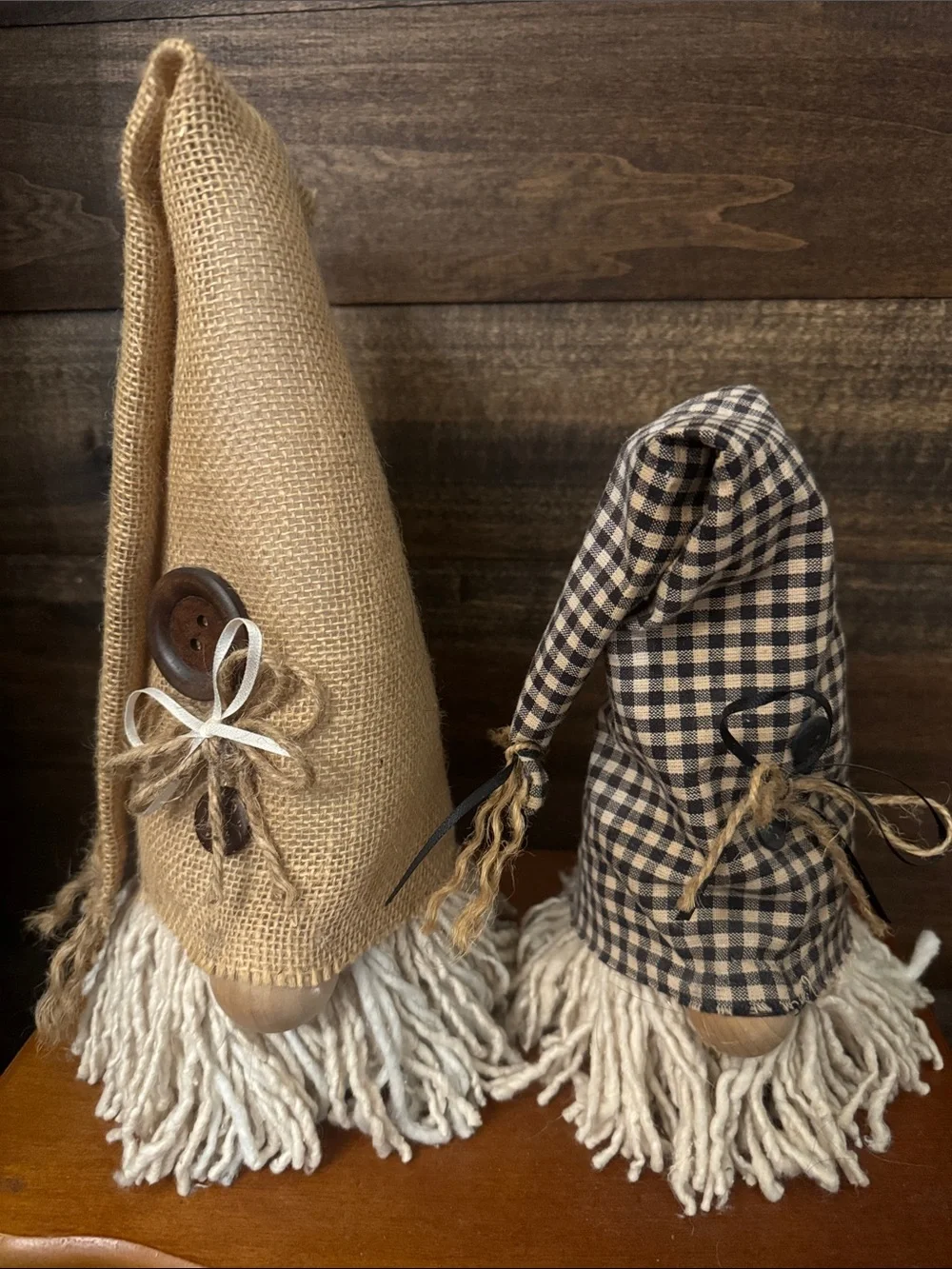 Set of 2 handmade Gnomes decor